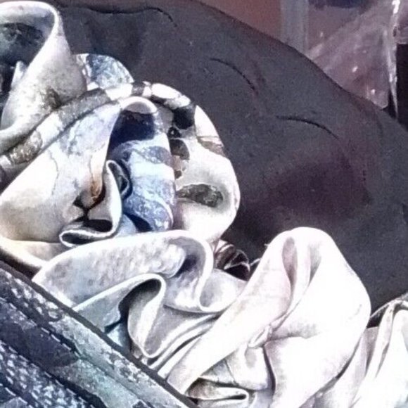 Peackock And Black Silk One Of Kind Hat Large Rim That Stays Up P - Picture 13 of 16